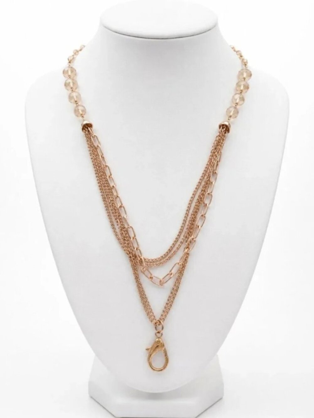 Lanyard Chain w/ Glass Beads